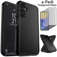 For Samsung Galaxy A16 5G Heavy Duty Hybrid Phone Case Cover / Screen Protector