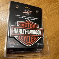 HARLEY DAVIDSON BAR SHIELD SET OF 4 RUBBER COASTERS COLLECTIBLE