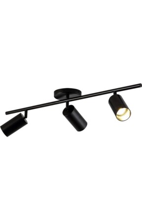 BOKT Modern Matte Black 3 Lights Adjustable LED Track Lighting