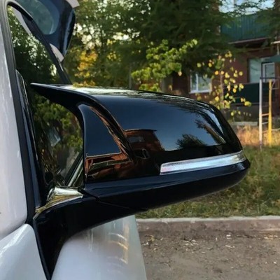 Glossy Black M3 Style Mirror Cover Caps For BMW F30 F31 320i 328i 330i 335i 340i (2012-2018) – Pair, ABS Plastic, Clip-On