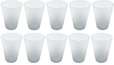 100 transparente Plastik Mehrweg Trinkbecher ...