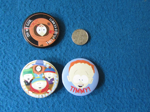 SOUTH PARK BUTTON BADGE LOT OF 3 - Picture 2 of 6