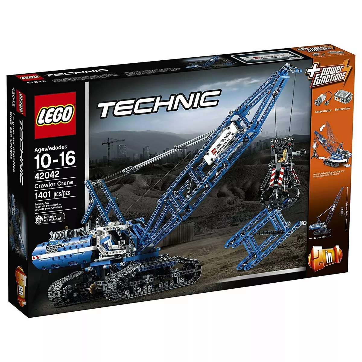 LEGO Technic 42042 Crawler Crane Rebuild 2 in 1 Model Mobile Tower Crane Sealed