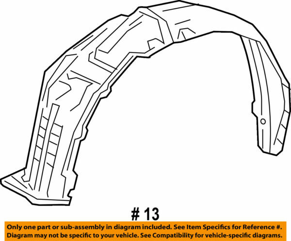 5387678020 Toyota Liner fr fender lh 5387678020, New Genuine OEM 