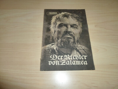 Progress Filmillustrierte 31 / 56 - Der Richter von Zalamea - Programmheft Info