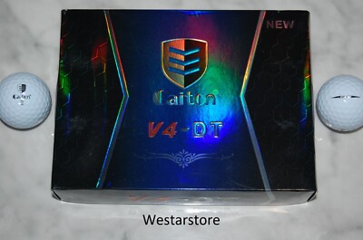 # NEW 1 DOZEN  CAITON V4 - DT  4 - Layer  GOLF BALLS  FREE 2 Dozen TEES