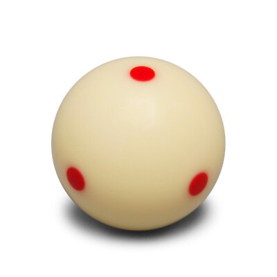 Super Aramith Pro-Cup Pool Cue Ball 2 1/4'' 6 Red Dots
