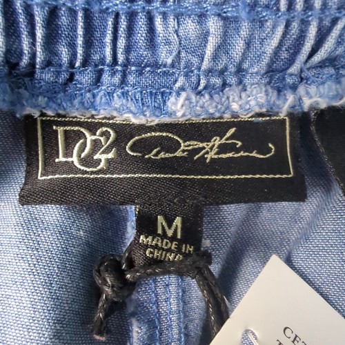 DG2 Diane Gilman Damen Jeanshose weites Bein Gr. Medium blau Palmen Gummibund - Bild 8 von 11