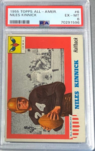1955 Topps All American Football #6 Niles Nile Kinnick Iowa PSA 6 Nice Centered