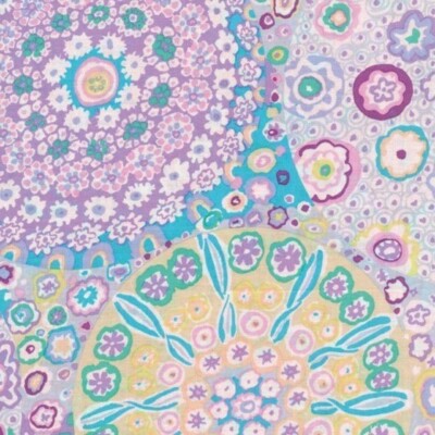 Kaffe Fassett MILLEFIORE LILAC 1/2 yard  GP92 original issue 