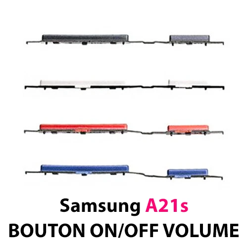 Samsung Galaxy A21S (SM-A217F) Bouton Power ON/OFF + Touche Volume Son Side Key