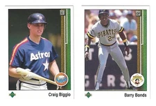 1989 Upper Deck Baseball Cards #251 - #500 U-Pick to complete your set
