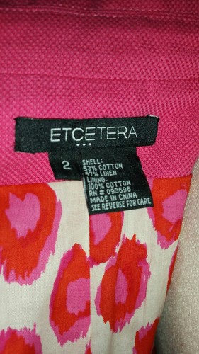 ETCETERA Hot Pink Suit, seperates Sz 4 excellent condition Retail $695 & up - Picture 12 of 12