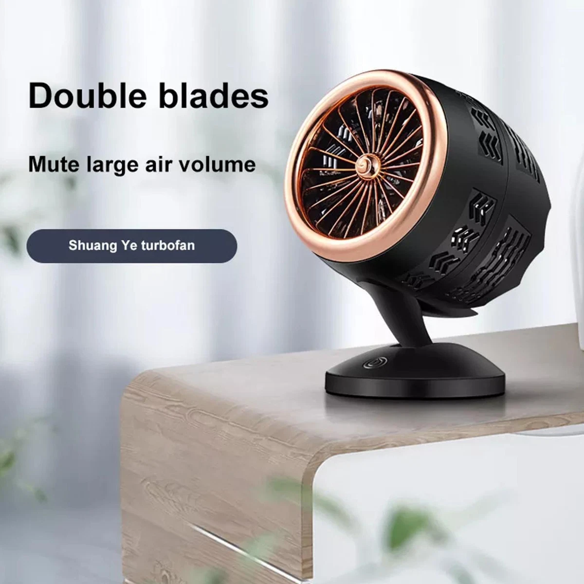 New Space USB Powered Heater Fan Portable Fan Fast Heating Thermostat | eBay