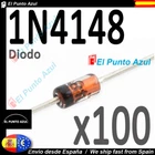 x100 x50 x25 x10 Rectifier Diode 1N4148 DO-35 100v 200mA 500mW High Speed