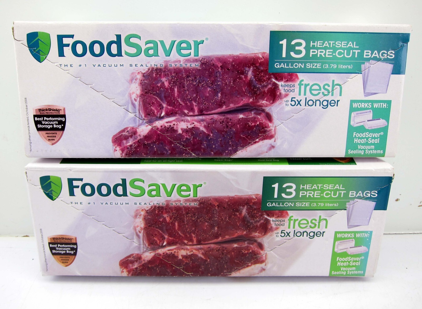 FoodSaver Gallon Size HeatSeal PreCut Bags Count 26 Total Precut Bags