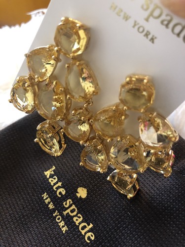Auth. Kate Spade New York Kronleuchter Tropfen Ohrstecker (weiß cremefarbengold) KS - Bild 7 von 12