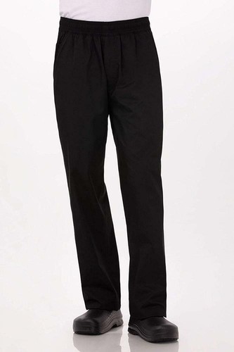 Chef Works Men's Lightweight Baggy Pants Large, Black - Picture 2 of 7