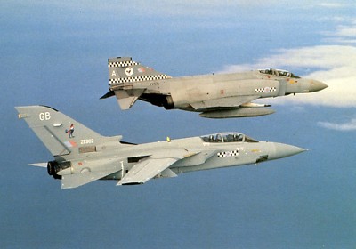 RAF PHANTOM+TORNADO - 43 SQUADRON POSTCARD