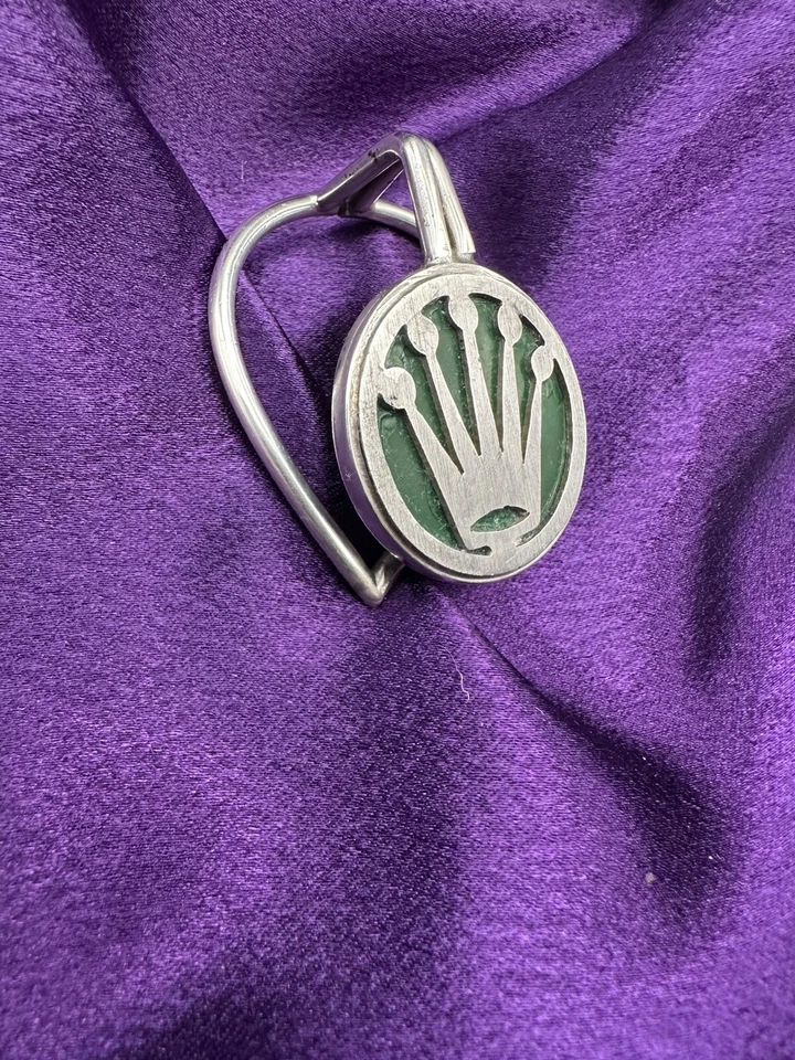 Clip de papel de escritorio Rolex vintage en plata de ley Foto 4 de 4