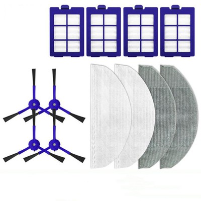 Filters Wash Cloths Disposable Cloths Side Brushes Parts for Robovac X8 Hybrid