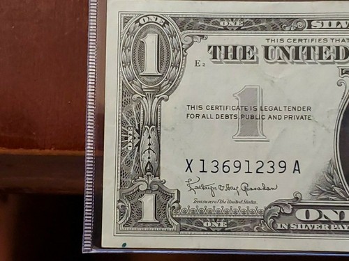 1957 B Silver Certificate $1 Rare Bill in great shape -Excellent condition!!! - Picture 7 of 10