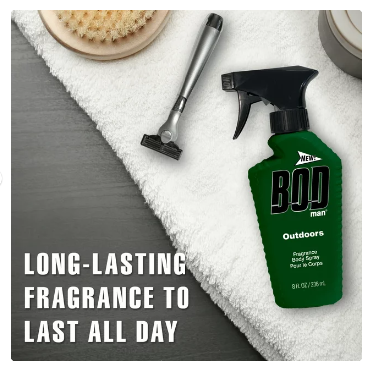 BOD Man Fragrance Body Spray, Outdoors, 8 fl oz eBay