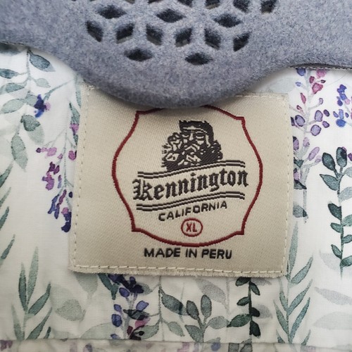 Kennington California Short Sleeve Button Up Shirt White Summer Men's Size XL - Picture 3 of 17