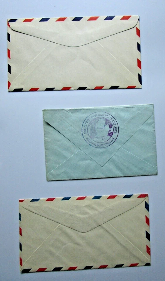 3 First Day Stamp Covers 1929 USA Air Mail FDC Aviation Collectors - Image 2 of 2