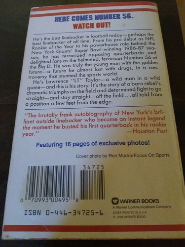LT: Living on the Edge Mass Market encuadernado en papel Lawrence E. Taylor aceptable - Imagen 7 de 10