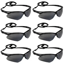 6 KleenGuard 25688 NEMESIS Smoke Mirror Gray Sunglasses Work Safety Glasses Z87+