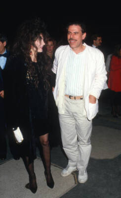 American author Tama Janowitz and Peter Max 1987 OLD PHOTO 1
