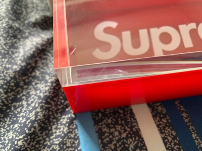 NEW 2016 Supreme New York Acrylic Lucite Box FW16 Red | eBay