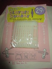 NIP Vintage SET of 10 CLOTHES GUARDS for CLOTHES HANGERS - 1950's
