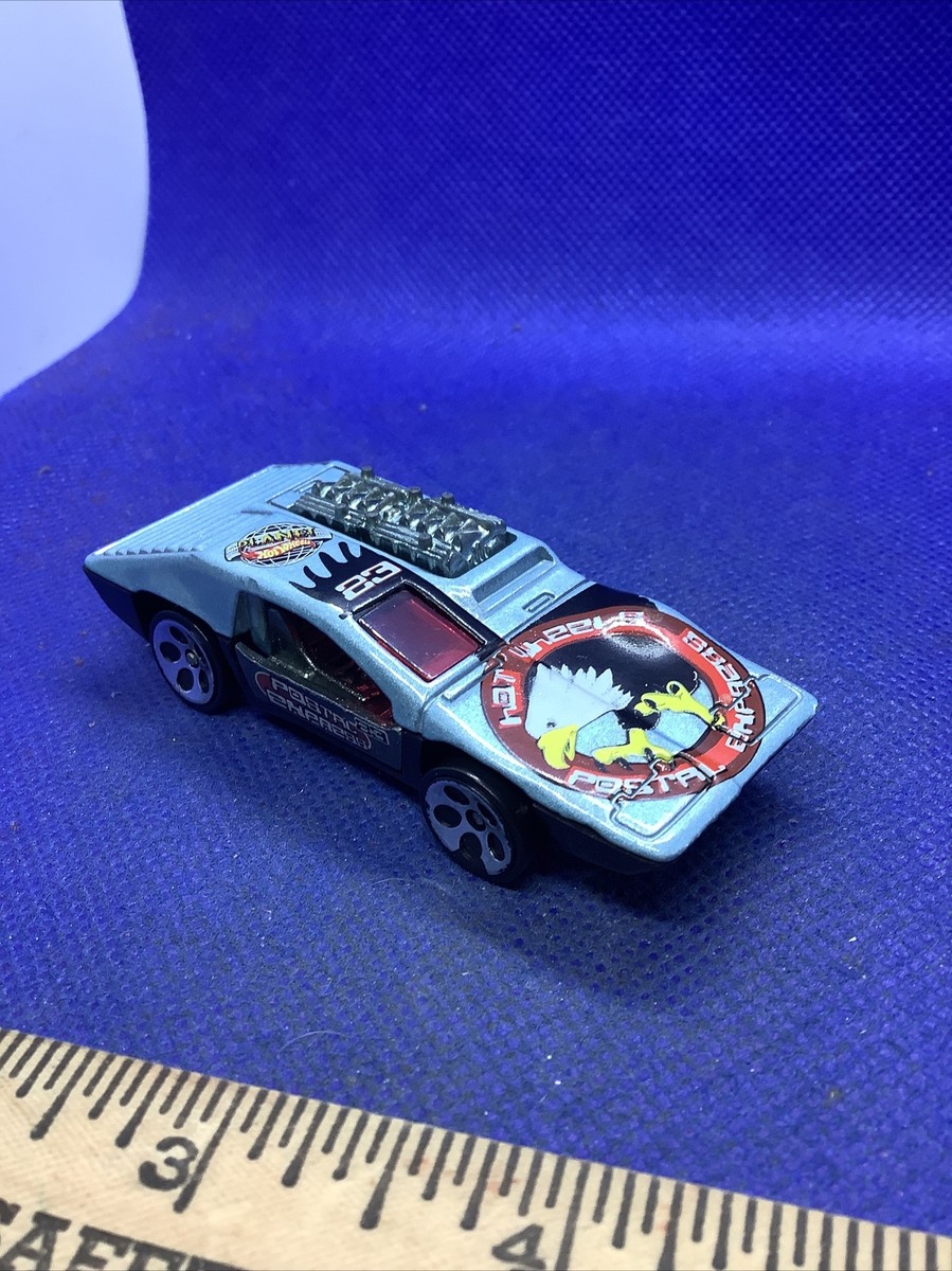 Vintage Hot Wheels Side Kick Postal Express 1970 Silver Blue