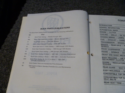1965-1975 Buick Riviera Parts Catalog Manual 1968 1969 1970 1971 1972 1973 1974 - Bild 2 von 6