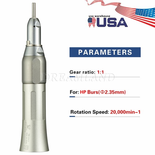 Dental Slow Low Speed Handpiece Straight Contra Angle Air Motor 4Holes External - Picture 34 of 73