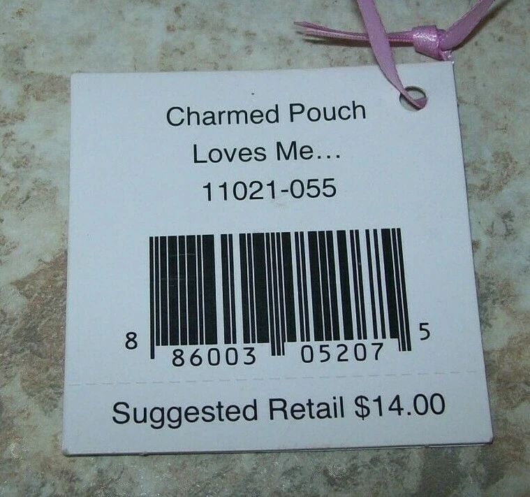 NUEVO Vera Bradley Charmed Pouch en Loves Me... Monedero, Cartera - Rosa - Volantes Foto 3 de 4