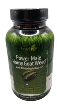 Power-Male Horny Goat Weed Nitric Oxide Booster 60 Softgels By Irwin Naturals