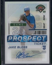 2024 Panini Prospect Edition #186 Jake Bloss Silver Signatures