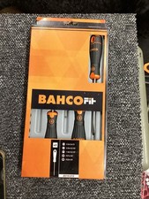 Bahco Fit B219015 Slotted/Flat/Phillips Screwdriver 5 Piece Set W/Rubber Grip