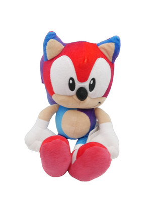 Sonic The Hedgehog Plüschtier 28 cm bunt rot blau Stofftier Kuscheltier