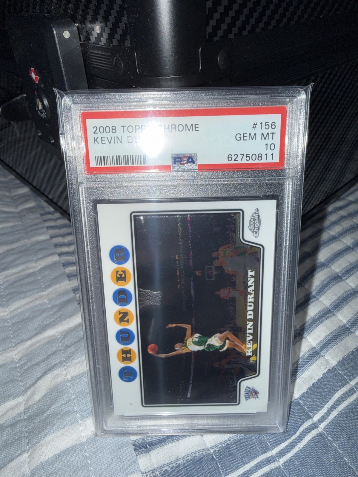 2008 Topps Chrome Basketball #156 Kevin Durant PSA 10 view 2