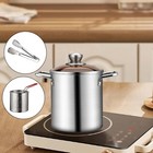 Kleine Friteuse Topf Küche Bratpfanne für Truthahn Drumsticks Kürbiskuchen