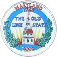 2000 D State Quarter Maryland BU CN-Clad Colorized US Coin See Pics K474