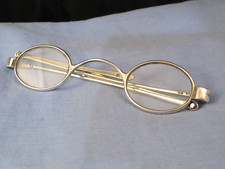 GEORGIAN ANTIQUE READING GLASSES SPECTACLES STERLING SILVER JOSEPH WILMORE 1833