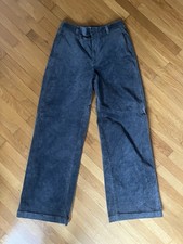 Uniqlo x COMPTOIR DES COTONNIERS Cord Hose Gr. M Grau Anthrazit Wide Fit Lang