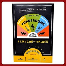 Punderdome Card Game Deluxe Edition Fred Firestone Pun Lovers LN 9780385363390
