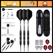 Professional Soft Tip Darts Set - 20g, 30 Plastic Tips, 50 O-Rings, Aluminum Sha
