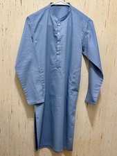 j. Pakistani/IndianDress Shalwar/Salwar Kameez 11-12 Year Boys-Light Blue 1Piece